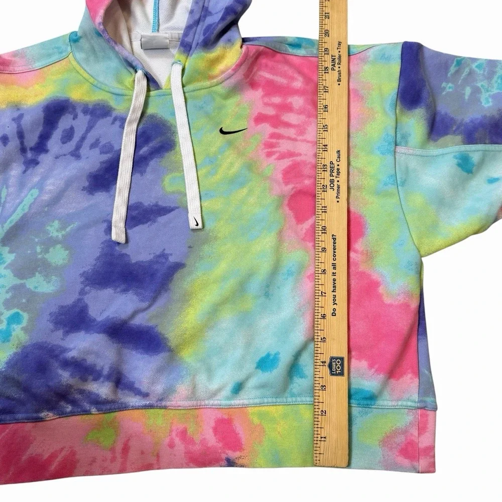 Nike Tie Dye Hoodie Womens Medium Colorful Pastel Pullover Sweatshirt DR8155-658
